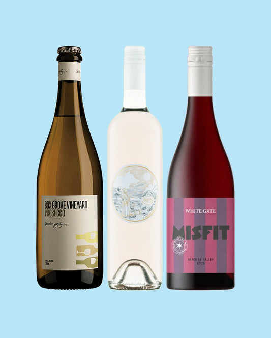 Triple Pack: three bottles of wine side by side